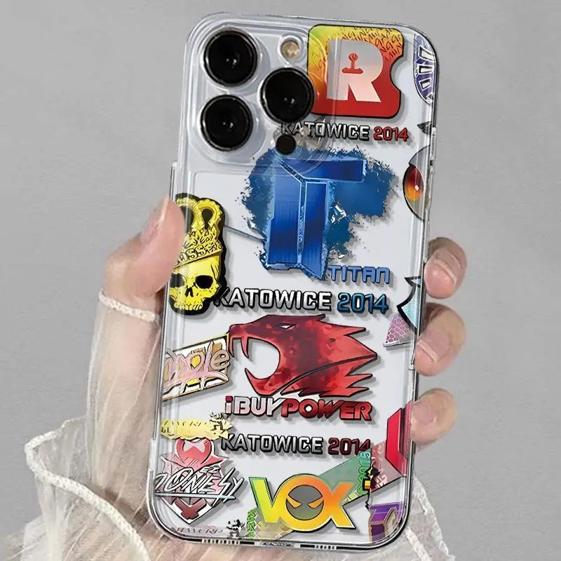 Case iPhone CS2 Adesivos Titans